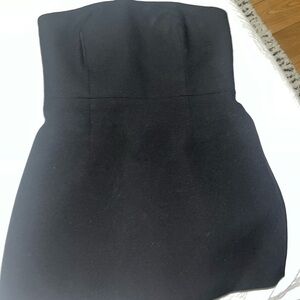 Black corset mini dress